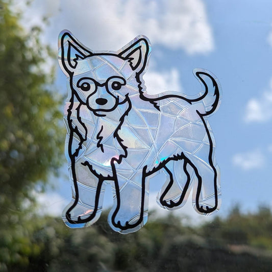 Chihuahua Vinyl Window Cling | Sun Catcher | Beautiful Gift Idea | Dog Design | Cute Chi