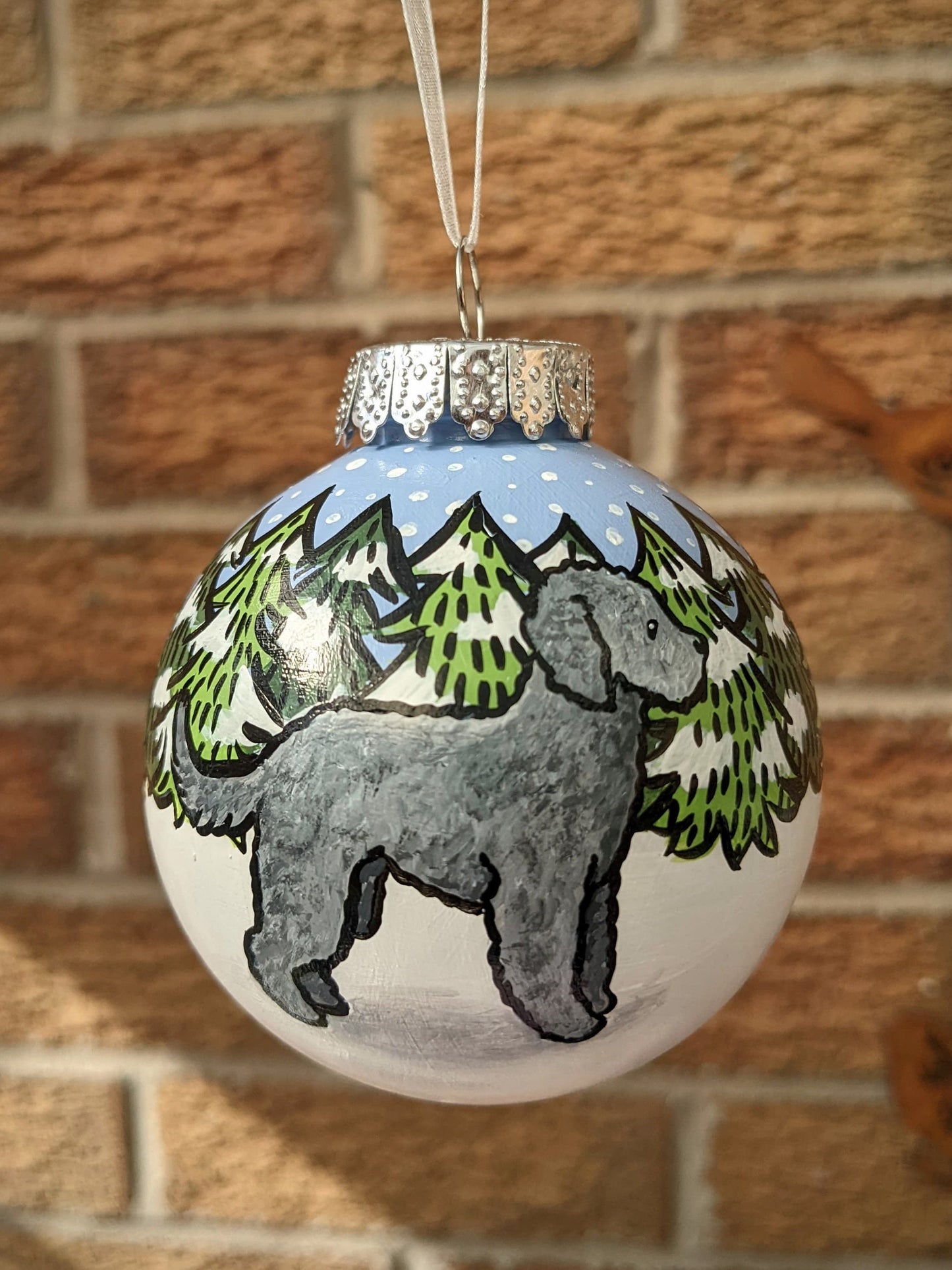 Labradoodle Dog Hand Painted Christmas Bauble | Ornament | One-of-a-Kind | Personalisable | Doodle | Cockerpoo | Goldendoodle