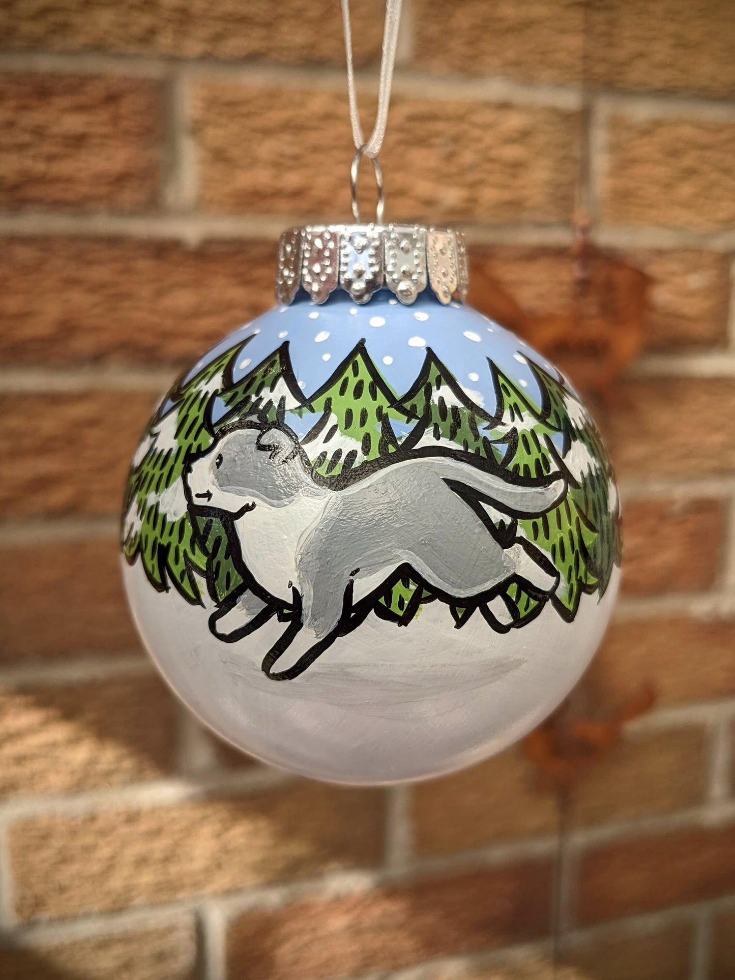 Staffordshire Bull Terrier Dog Hand Painted Christmas Bauble | Ornament | One-of-a-Kind | Personalisable | Staffie | Staffy | SBT