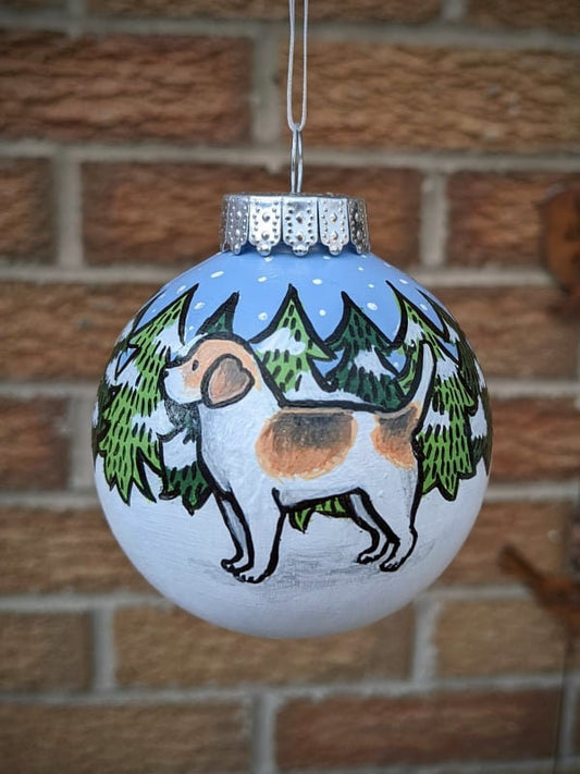 Beagle Hand Painted Dog Christmas Bauble | Ornament | One-of-a-Kind | Personalisable | Hound