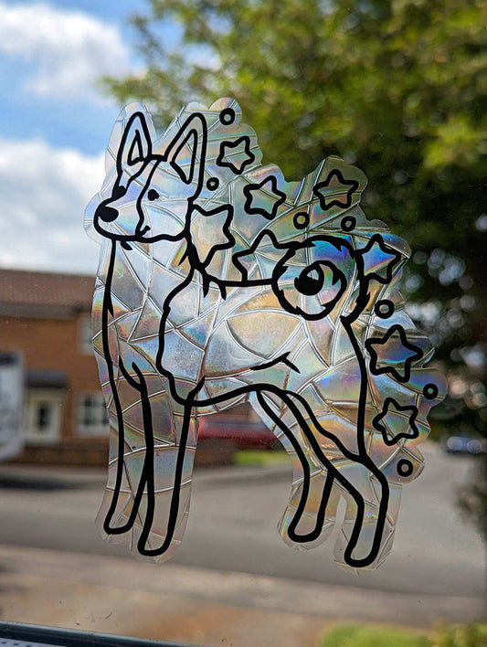 Basenji Vinyl Window Cling  | Sun Catcher | Beautiful Gift Idea | Dog Design | Cute