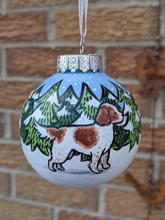 Spaniel Hand Painted Dog Christmas Bauble | Ornament | One-of-a-Kind | Personalisable | Springer | Cocker | Welsh Springer | Sprocker | Dog