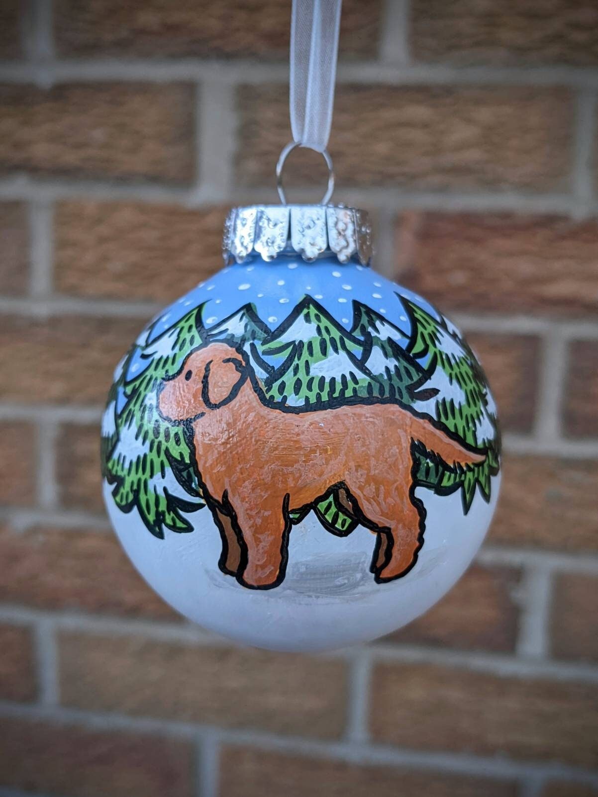 Cockerpoo Dog Hand Painted Christmas Bauble | Ornament | One-of-a-Kind | Personalisable | Sprocker | Spaniel | Doodle